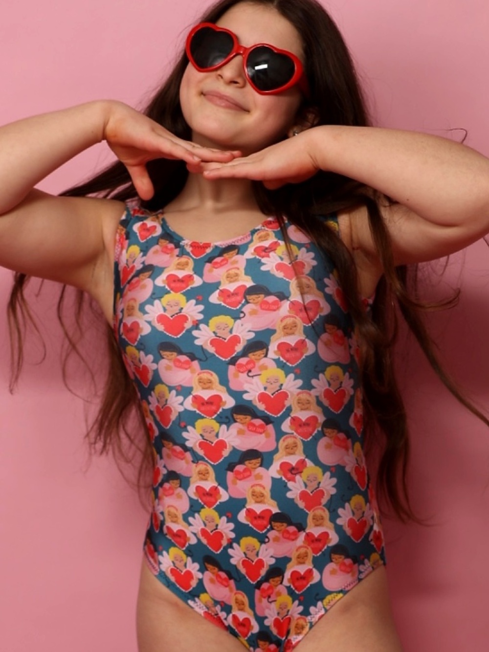 Foxy's Leotards Valentines Leotard Girls size 12 Like new, no tag.